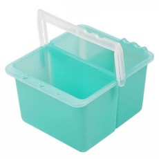 附隔層便利塑膠美術水桶 2in1, 綠色