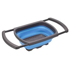 藍色貿易可折疊瀝水籃晾乾架, 藍色, 1個