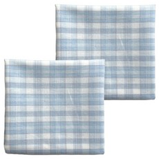 Maison Textile 男士用果凍格紋手帕 2入