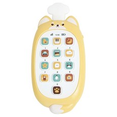 GGUMBI Toy幼兒用旋律玩具鈕扣型手機, 小狗