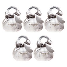 윰스 선물포장 리본 상자 L, 실버, 5개