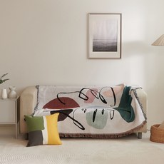 HANIL CARPET 感性風毛毯 膝蓋毯 沙發罩, 1個, 繪畫