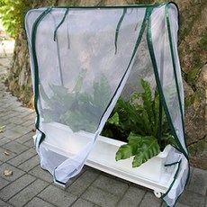 화담 화분 + 트레이 + 미니 온실 프레임 + 커버 3종+스톱바퀴 2p + 일반바퀴 4p 세트, 화이트, 1개