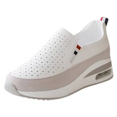 Trisha 女用皮革乳膠氣墊打孔一腳蹬 BKP479