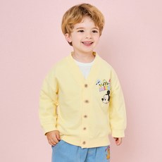 milk mile 童款迪士尼聯名米奇與朋友們圖案寬鬆開襟衫