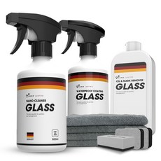 Nanoluster 玻璃精緻護理 油膜去除 玻璃撥水鍍膜 洗車用品 10件組, 1套
