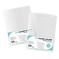 Orange Office 透明A4信封型透明文件夾 50張入, 2個, 透明