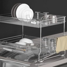 ENEX 全304不鏽鋼碗盤瀝水架 正面型, 單一顏色