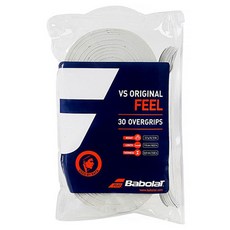 BabolaT VS Original FEEL Overgrip 30p, 白色, 1包