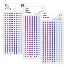 쁘띠팬시 마스킹견출지 OPM-V306A, 혼합색상, 6개입, 3개