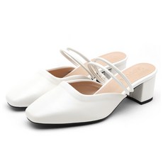 사뿐 여성용 키플리 스트랩 뮬 힐 5cm