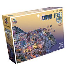 아스모디 쉐입 퍼즐 친퀘테레 보드게임 600피스, 혼합색상, 1개