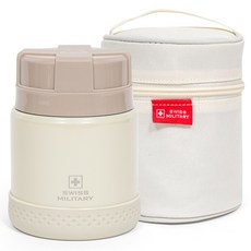 SWISS MILITARY 保溫粥桶 OKK-RKF350, 1個, 奶油象牙白, 350ml