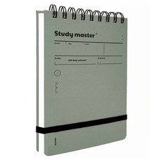 MUNID 尚哲 100天 綁帶式 學習計畫本, 1個, 橄欖綠