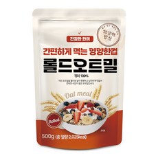 건강한밥상 간편하게 먹는 영양한컵 롤드오트밀, 500g, 1개