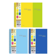 PENPIA 7 000 線圈 PP 25開 橫線筆記本, 隨機出貨, 4個