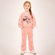 JELISPOON 女童款米妮愛心長袖喇叭褲套裝