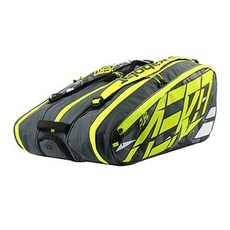 BABOLAT 2023 Pure Aero x12 3段包, 灰色 黃色, 1入