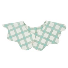 agazzang 招牌捲式圍兜, 1個, 薄荷格紋, 1入