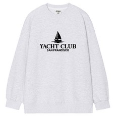 오티디 프리미엄 쮸리 오버핏 요트클럽 맨투맨 OT18009