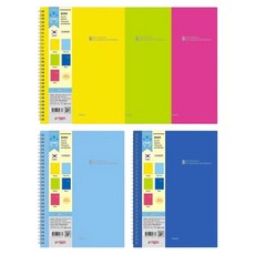 PENPIA 3500 線圈 PP 16開 橫線筆記本, 隨機出貨, 5個