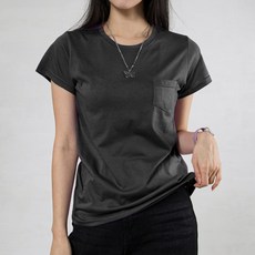 라라온 여성용 포켓 반팔 티셔츠 TSP068