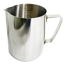 Bestom 不鏽鋼拉花杯 牛奶壺 量杯 2000ml, 1個, 混合色