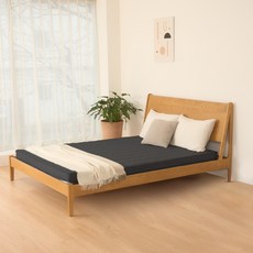 몽스홈 몽누다 차박 토퍼 일체형 매트리스, 다크그레이, 10cm