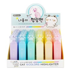 misoro 800喵喵螢光筆 02352 6種*6入組, 混色, 1組