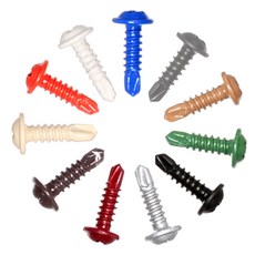 EASYWAY 建築材料 彩色自攻螺絲 11種 x 10p 組, 1套