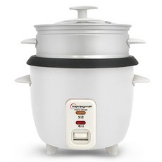 DAE WOONG Morning Wide迷你電飯鍋與蒸鍋 1~3人用, 白色, DRC-0608