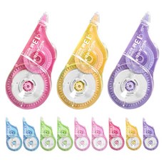 DADA 大容量修正帶 13m, 混色, 12個