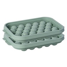 Nanu Dam 迷你冰球製冰盒 27格, 薄荷綠, 2個