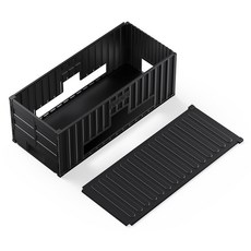 ORICO 奧睿科 多功能收納多抽頭DIY折疊收納盒LOZD-28-BK, 1個, 黑色