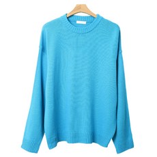 男士繽紛Oversize圓領針織衫 T2811