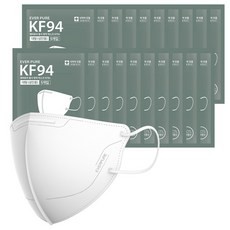 리벤스 에버퓨어 황사방역 마스크 대형 KF94, 5개입, 20개, 화이트