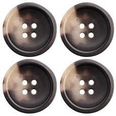 Button King 東大門鈕扣王 真牛角鈕扣 JWS-12, 4個, 斑點
