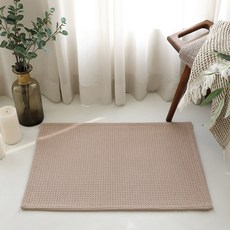 바이빔 네추럴 와플 발매트, 색상:베이지