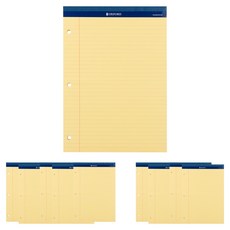 OXFORD 牛津 3 孔便箋本 A4 黃色 70 張 10 卷套裝, 70張, 10個