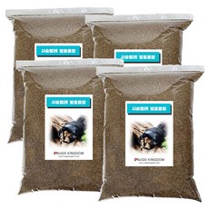 벅스킹덤 사슴벌레 발효톱밥 2L, 4개