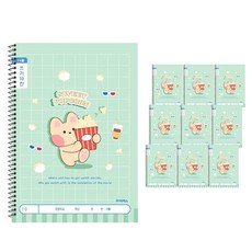 ibis 小學超薄書寫10格筆記本 男 12612, 爆米花, 10個