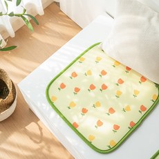 牡丹3D網狀坐墊 2入, 象牙白