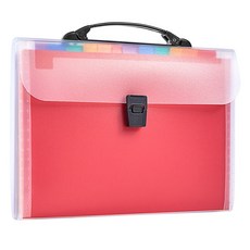 東亞PMS 手提式 13格 彩虹索引風琴夾 23.5 x 32.8 cm, 1個, 混和色