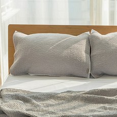 BAZAAR 60支紗顏料染色鬆緊帶枕頭套, 單品