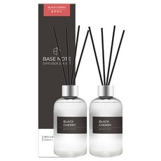 Base Note 室內擴香瓶, 黑櫻桃, 200ml, 2個
