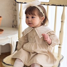 bebe nine 女童雙扣連身裙