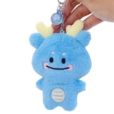 MOCHITOWN 無敵的三龍鑰匙圈 13cm, 加油龍 (深藍色), 1個