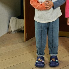 First Blue 兒童牛仔開衩牛仔褲