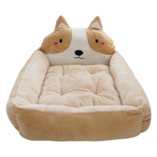 meongmoongs 柴犬寵物墊, 米色, 1個