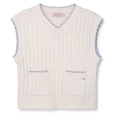 Perimitz 女童扇貝邊針織背心
